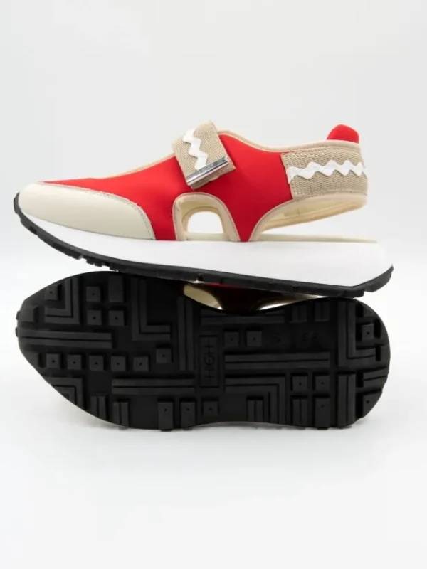 High sneakers RUNWAY 991048 Red