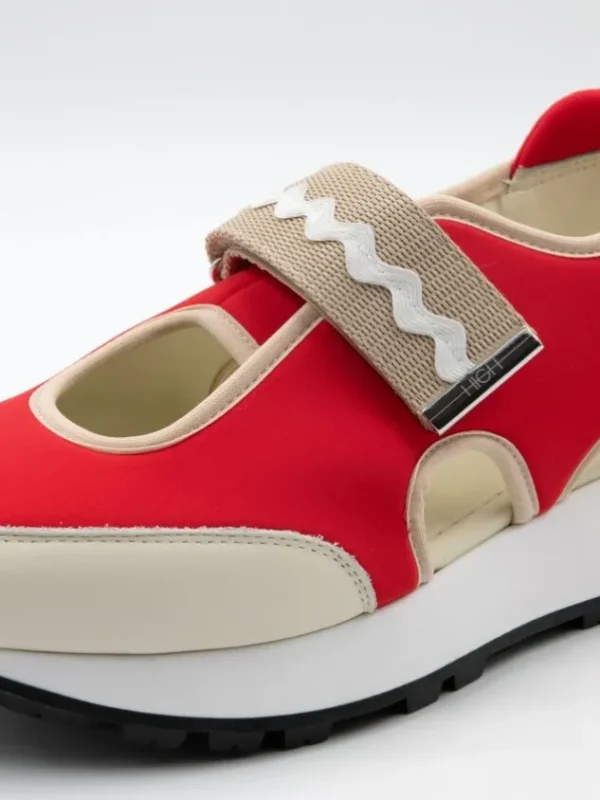 High sneakers RUNWAY 991048 Red