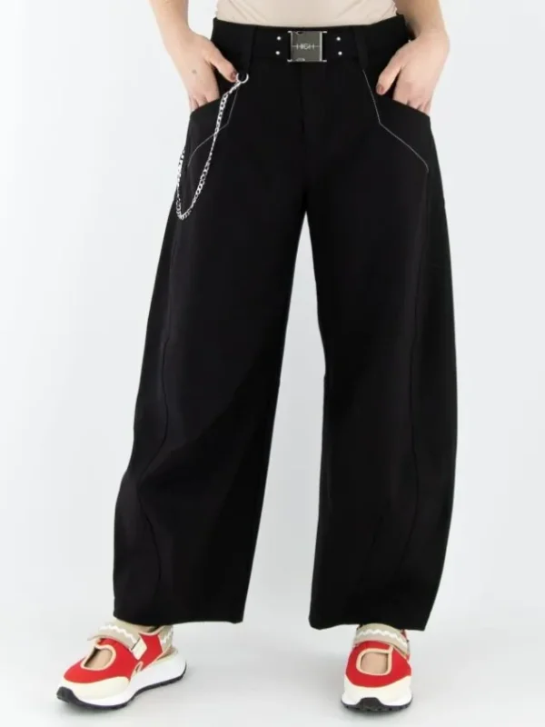 High trousers BUZZ S01807 Black