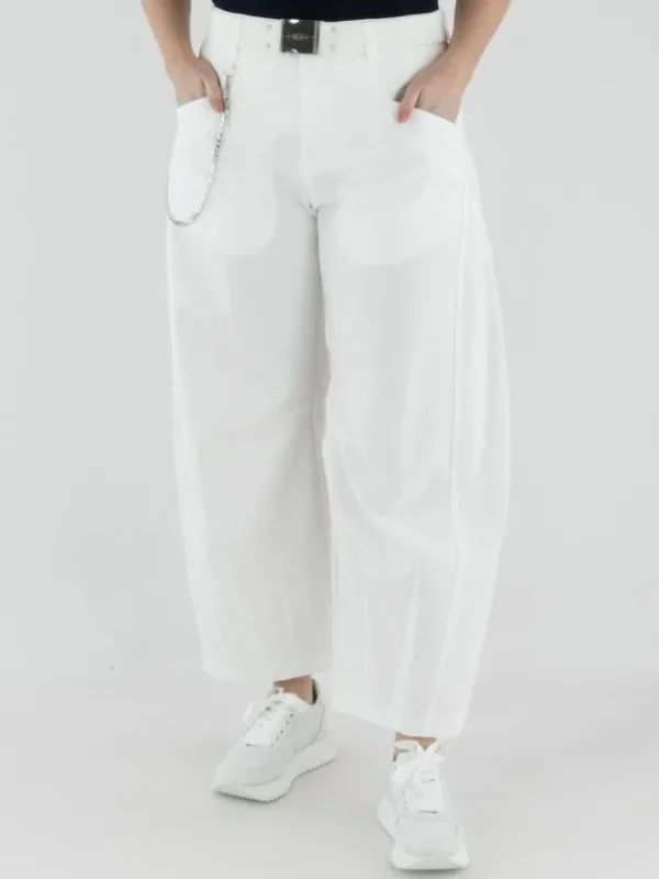 High trousers BUZZ S01807 White