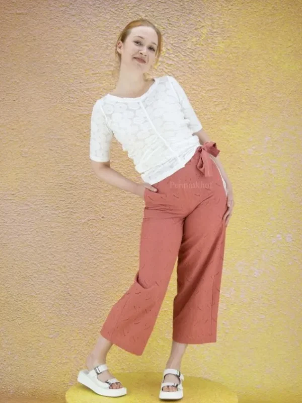 High trousers CONCUR 702785 Orange