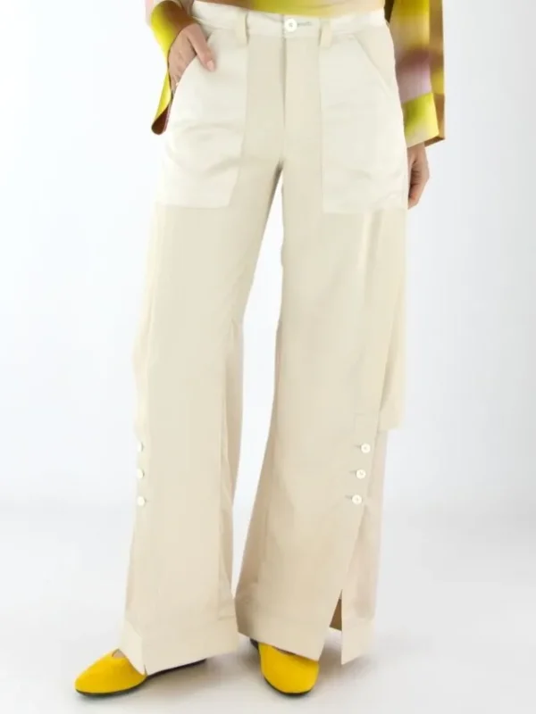 High trousers CONFIDENTIAL S01800 Beige