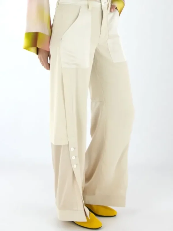 High trousers CONFIDENTIAL S01800 Beige