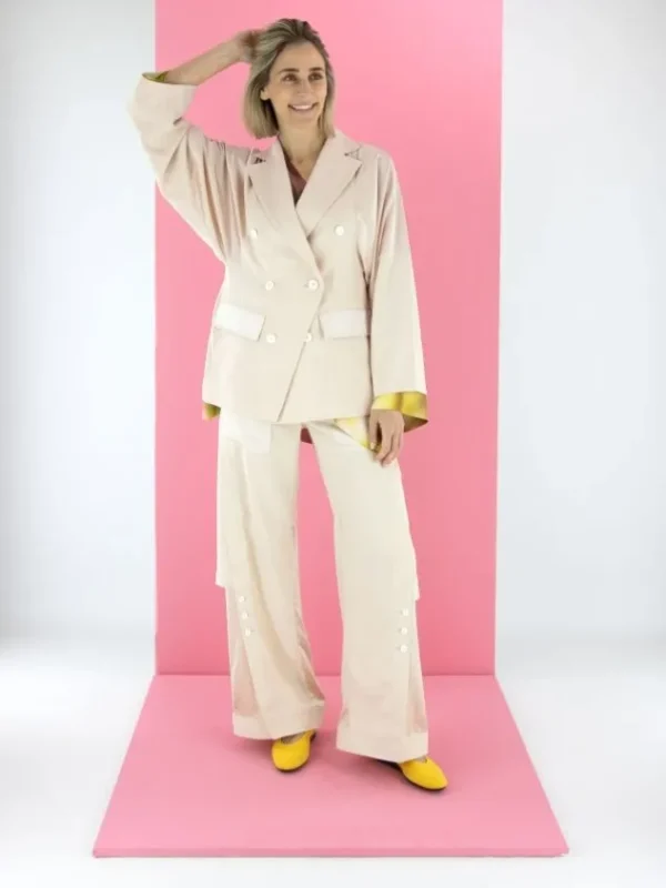 High trousers CONFIDENTIAL S01800 Beige