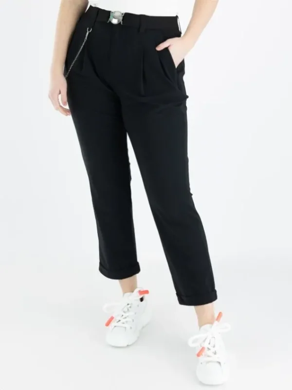 High trousers COURAGE S01772 Black