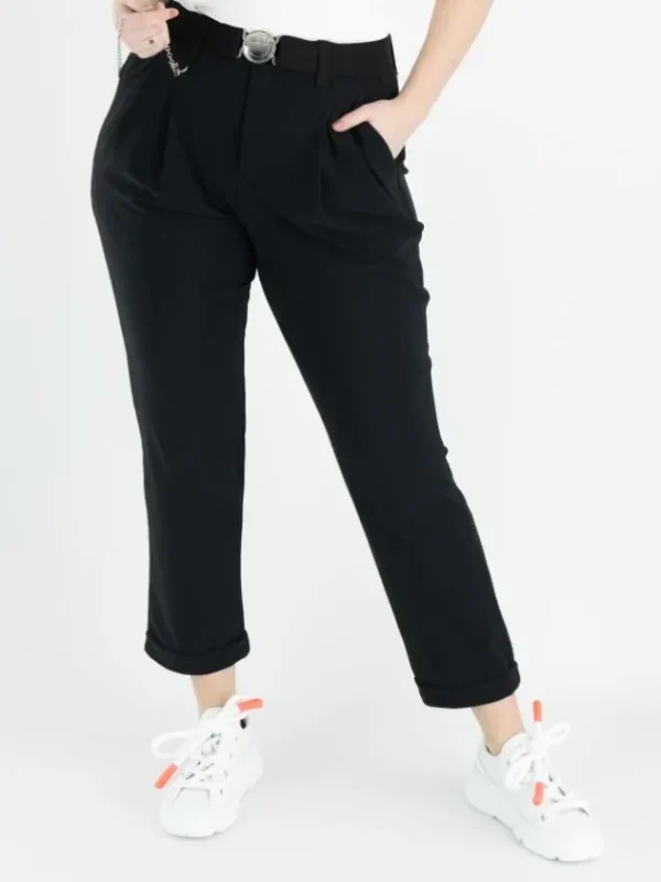 High trousers COURAGE S01772 Black