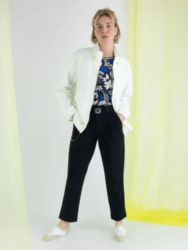 High trousers COURAGE S01772 Blue