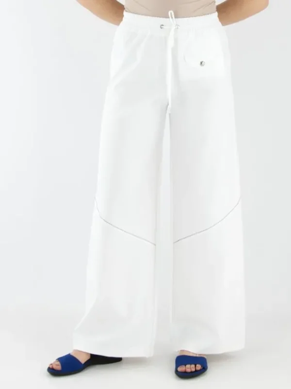 High trousers CREDIBILITY S01816 White
