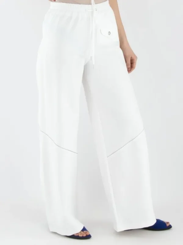 High trousers CREDIBILITY S01816 White