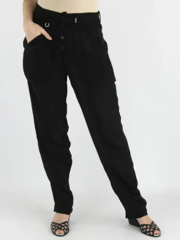 High trousers DISCIPLINE 702886 Black