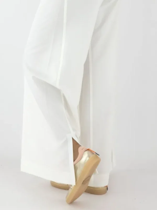 High trousers EXPERT S01810 Cream White