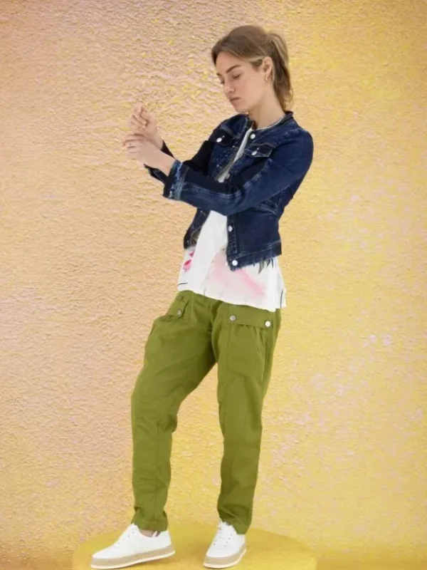 High trousers EXPLORE 702778 Green
