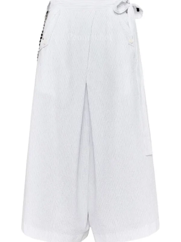 High trousers FREEDOM 720402 Cream White