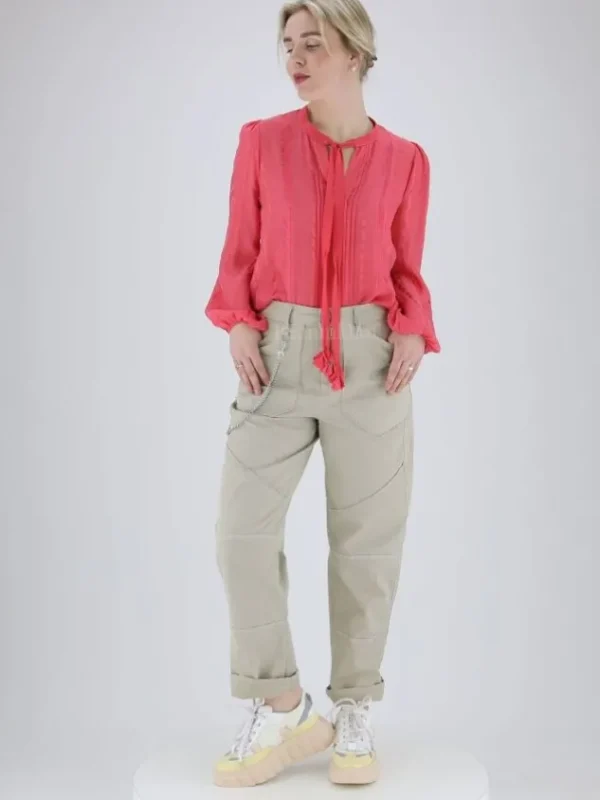 High trousers GO AHAED 702654 Beige