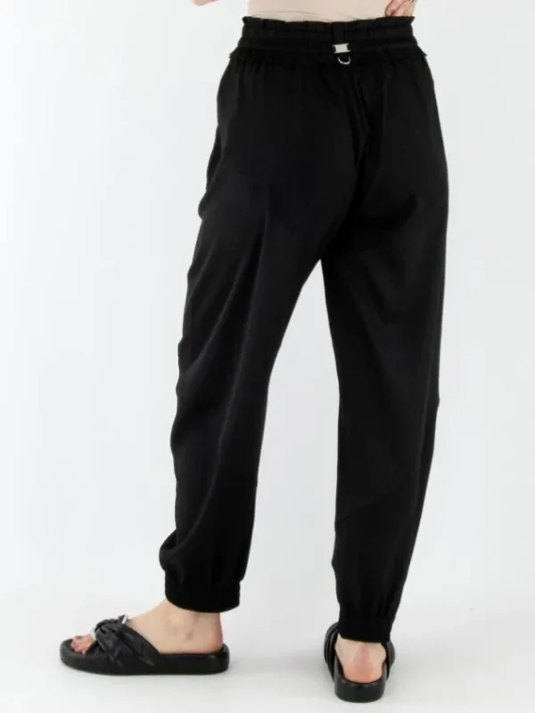 High trousers HAPPY S01803 Black