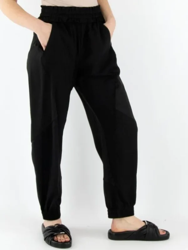 High trousers HAPPY S01803 Black