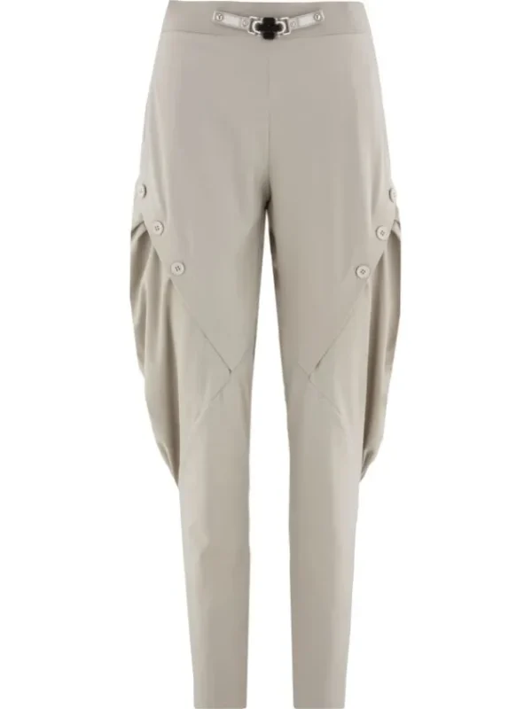 High trousers HURRY S01814 Beige