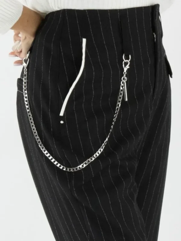 High trousers HYPER S01828 Black