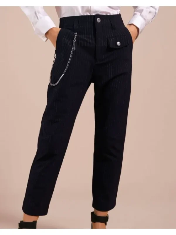 High trousers HYPER S01621 Blue