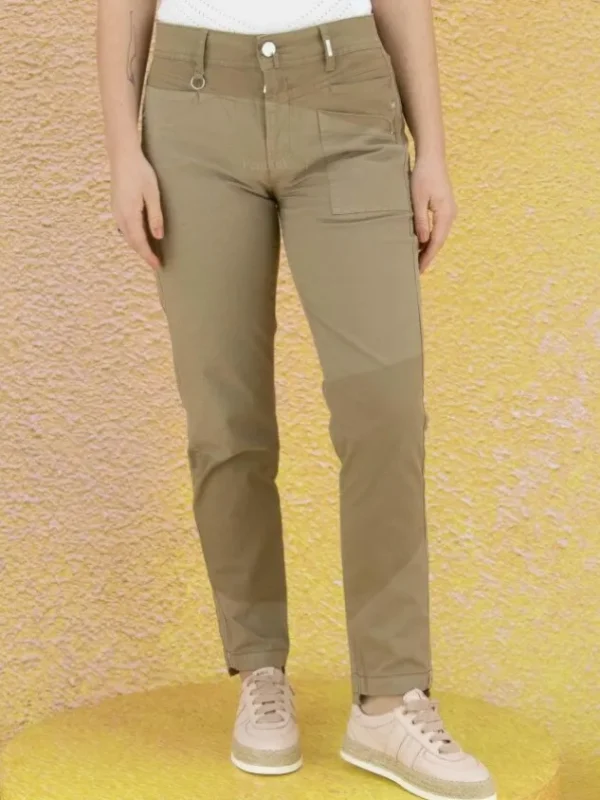 High trousers KICK OFF 702760 Taupe