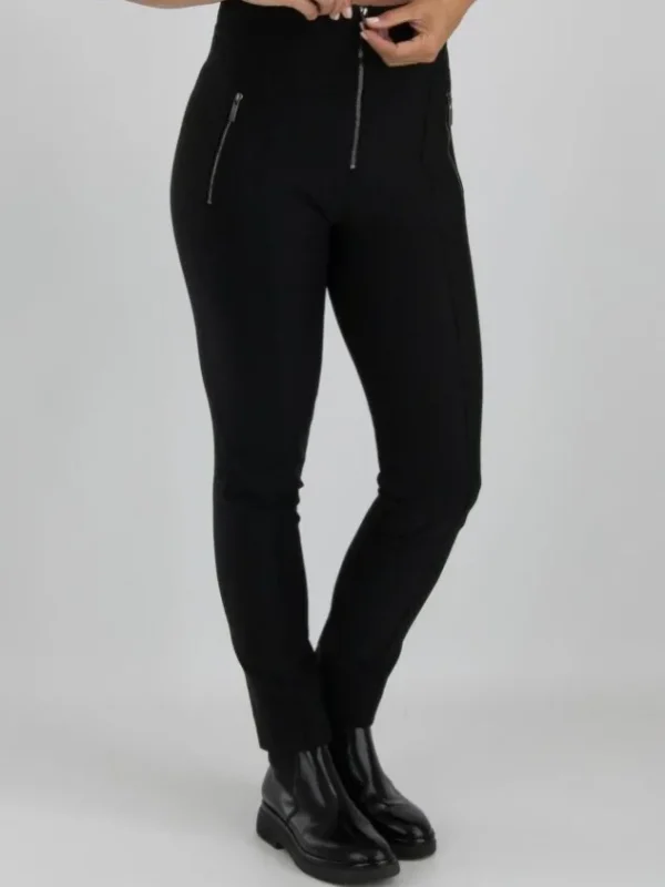 High trousers MINIMALIST S01794 Black