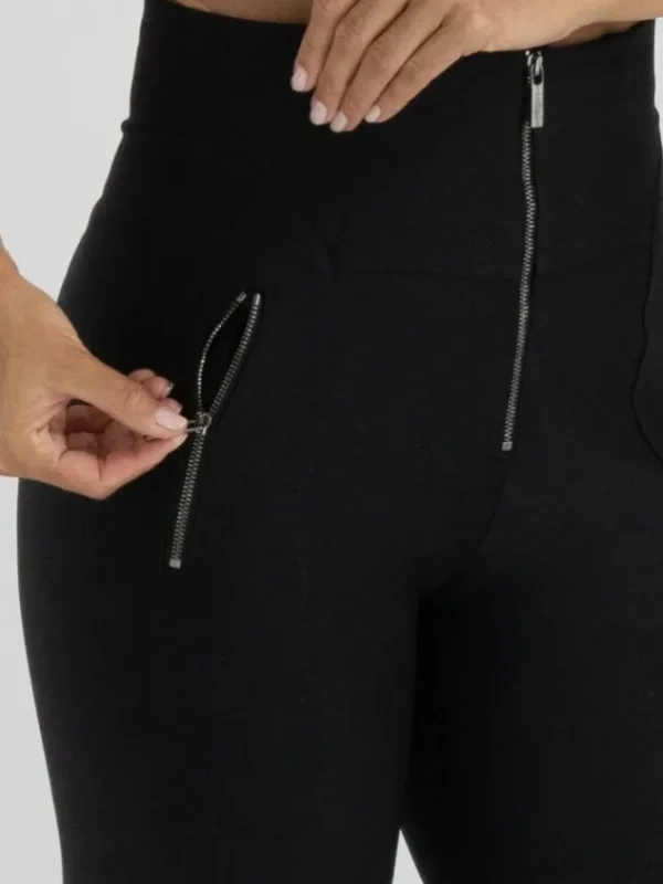 High trousers MINIMALIST S01794 Black