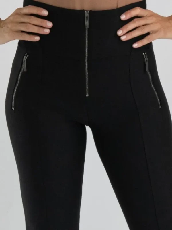 High trousers MINIMALIST S01794 Black