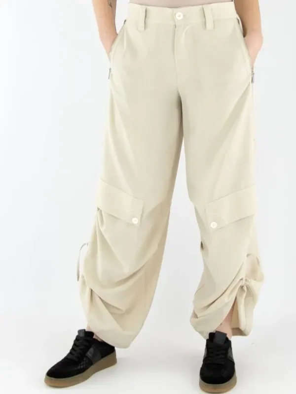 High trousers OUTGOING S01821 Beige