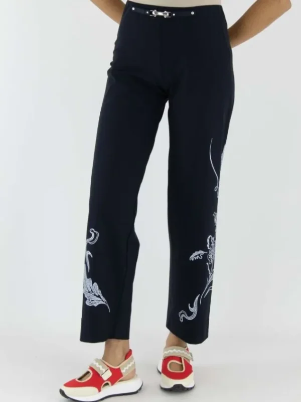 High trousers PROCEED S01823 Blue