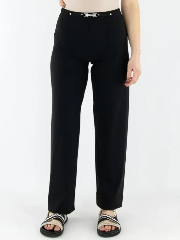 High trousers PROCEED S01819 Black
