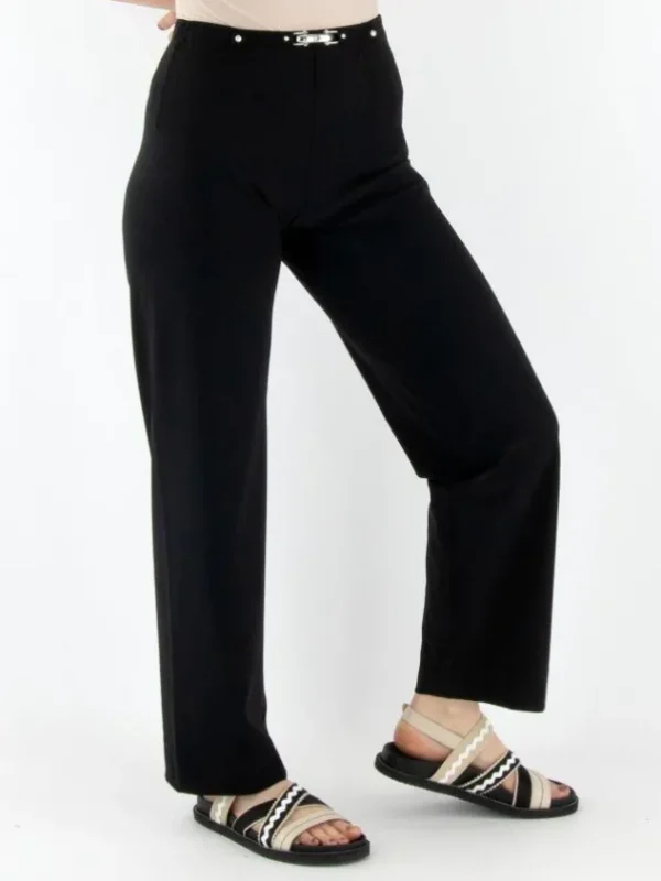 High trousers PROCEED S01819 Black