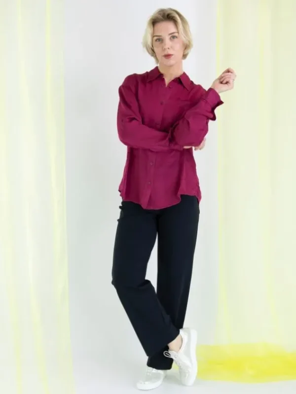 High trousers PROCEED S01766 Blue