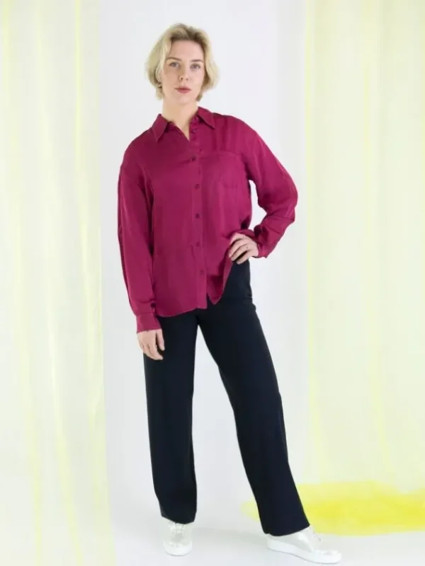 High trousers PROCEED S01766 Blue