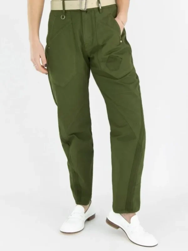 High trousers PULSATE 702822 Green
