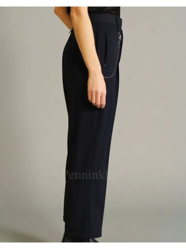 High trousers RATIONALE S01575 Blue