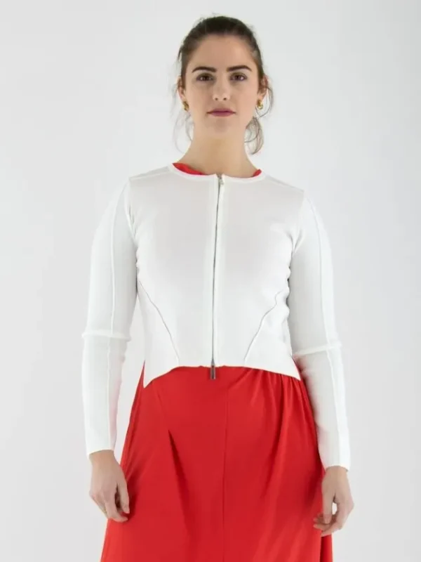 High vests FAST TRACK S55224 Cream White
