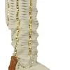 Karma of Charme boots PYRAMID1 SILVER Cream White