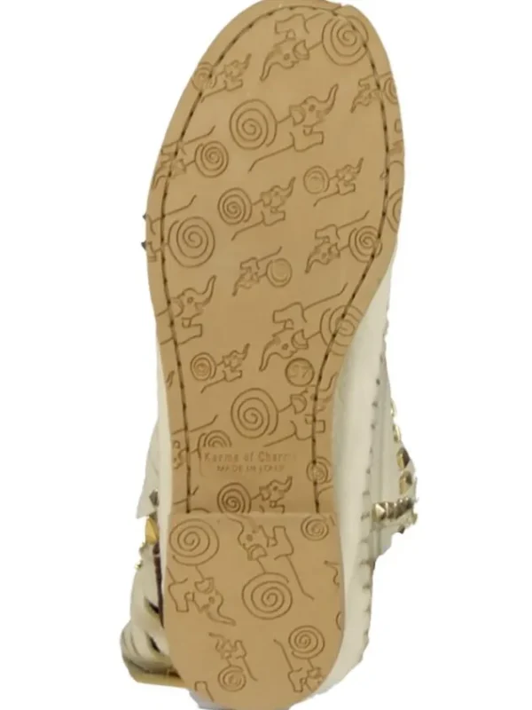 Karma of Charme boots PYRAMID1 SILVER Cream White