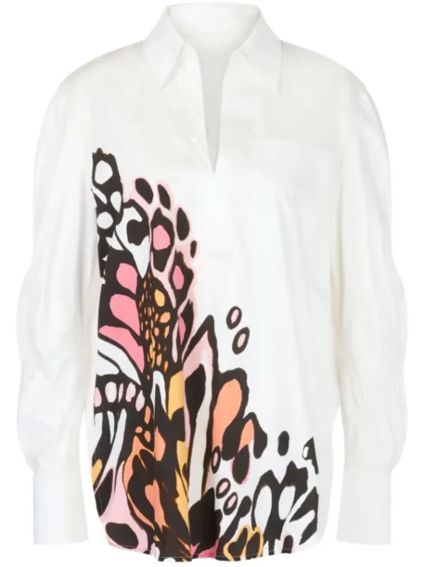 Marc Cain blouses YC 51.19 W26 Cream White