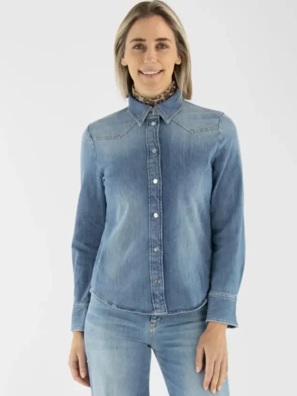 Marc Cain blouses YS 51.07 D06 Blue