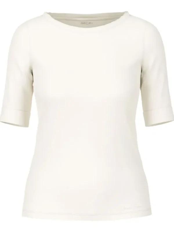 Marc Cain shirts +E 48.13 J15 Cream White