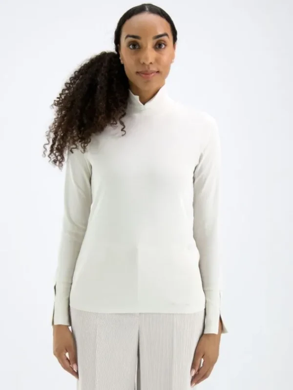 Marc Cain shirts +E 48.26 J14 Cream White