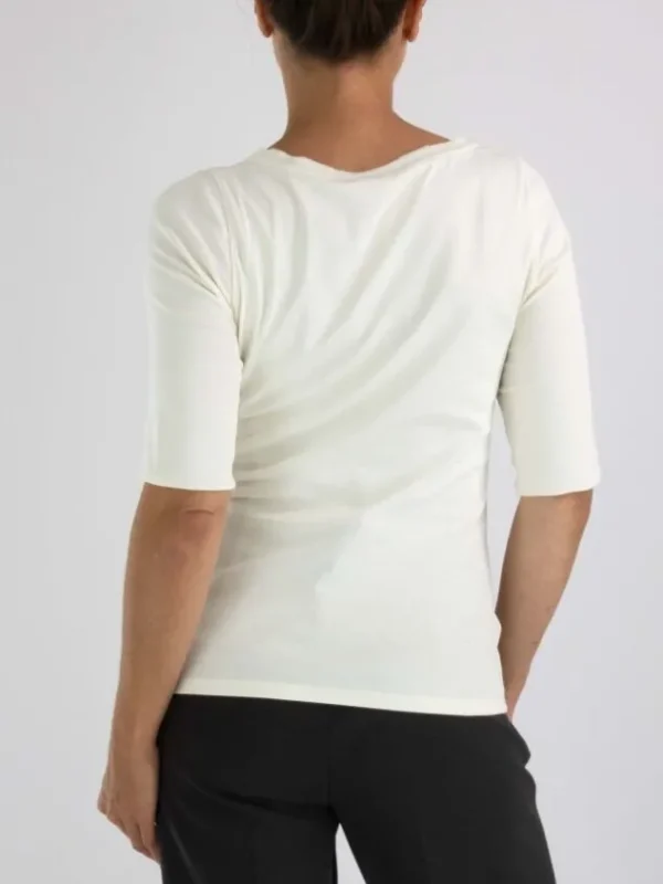 Marc Cain shirts +E 48.13 J15 Cream White