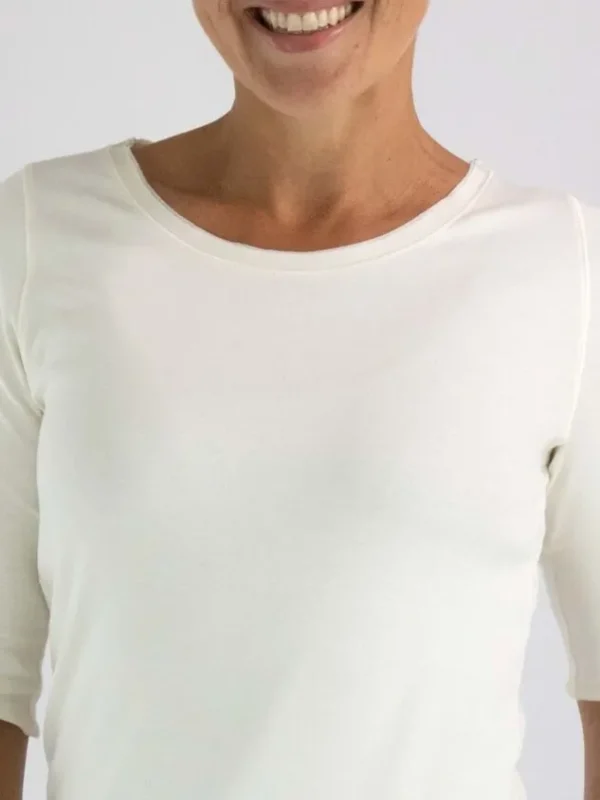 Marc Cain shirts +E 48.13 J15 Cream White