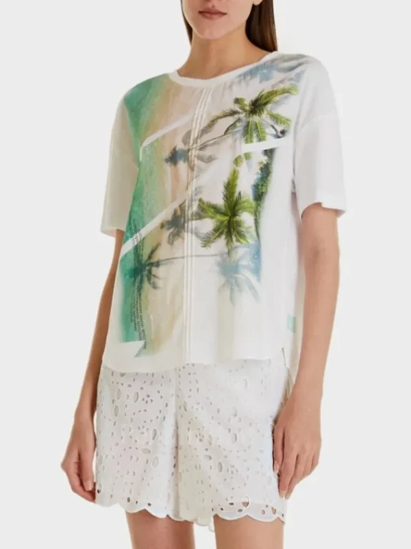 Marc Cain shirts SS 55.23 J34 White