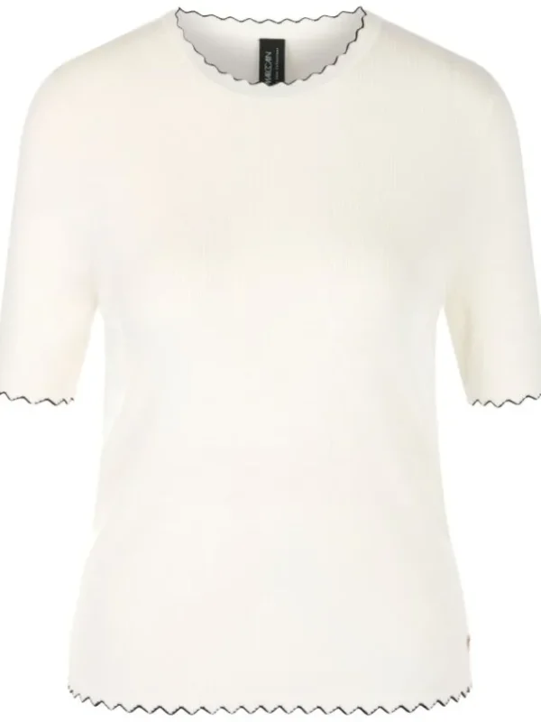 Marc Cain shirts YC 41.24 M77 Cream White
