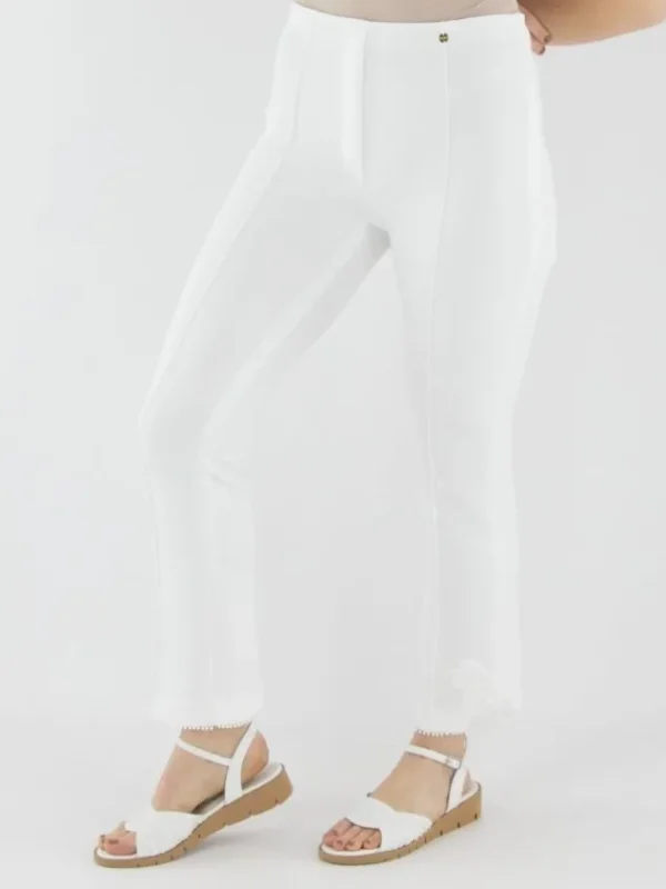 Marc Cain trousers YC 81.34 J23 Cream White