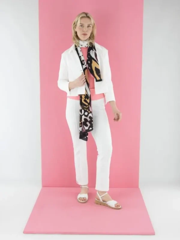 Marc Cain trousers YC 81.34 J23 Cream White