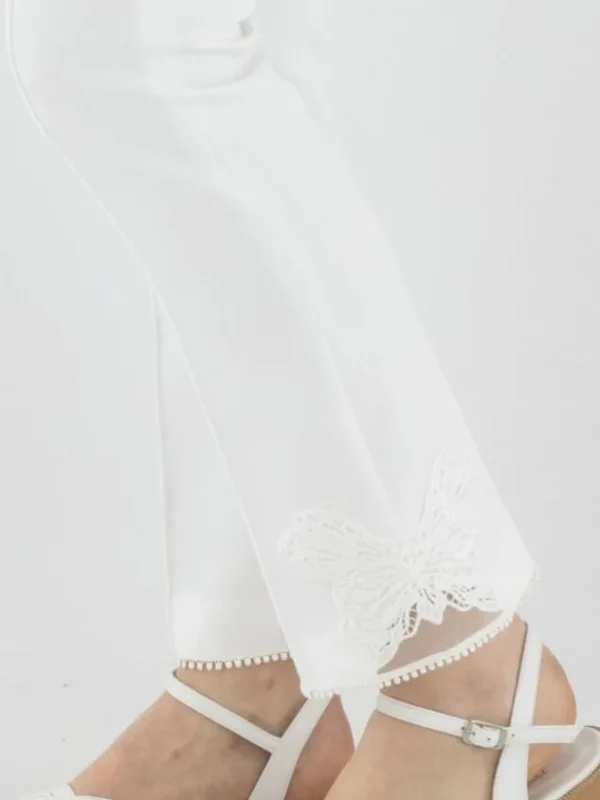 Marc Cain trousers YC 81.34 J23 Cream White