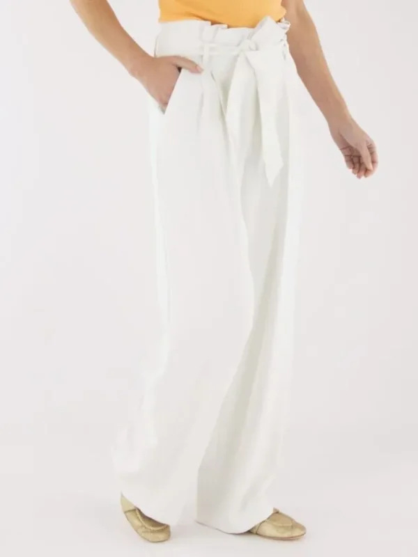 Marc Cain trousers YC 81.24 W03 Cream White